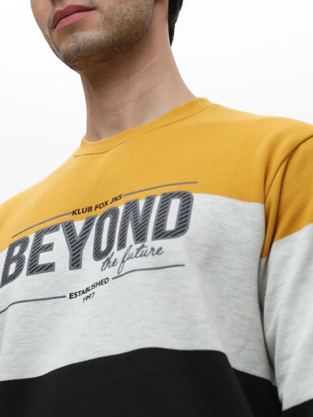 Mustard Striped Sweatshirt