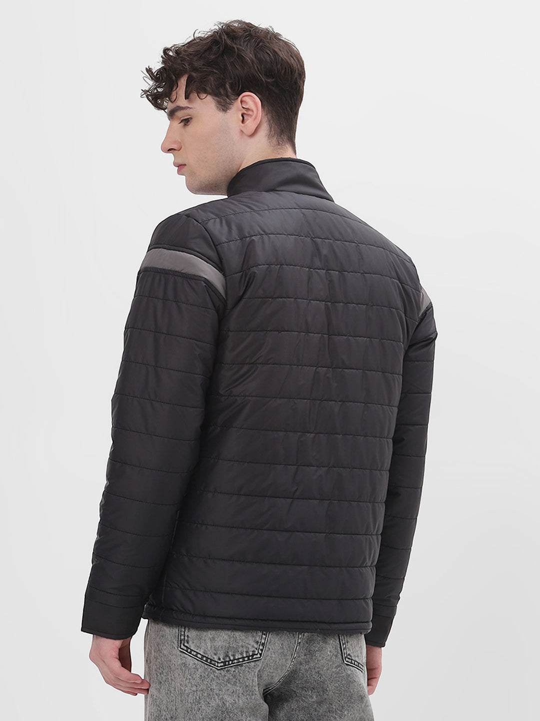 Black Lightweight Puffer Jacket