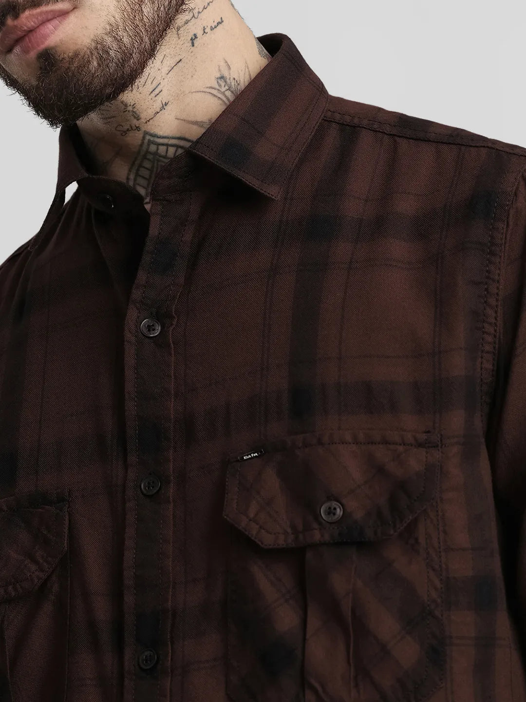 Brown Checks Shirt