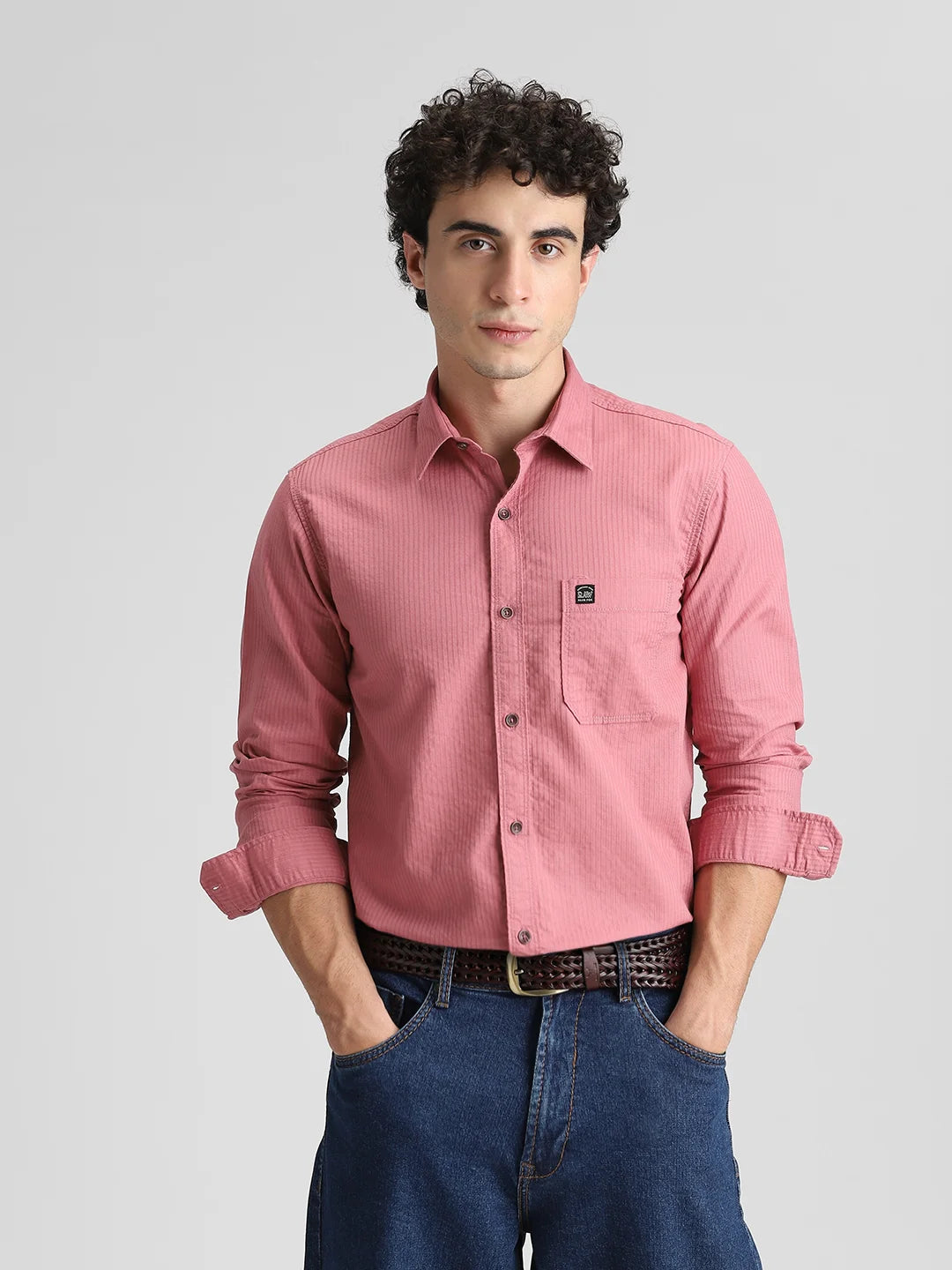 Pink Solid Shirt