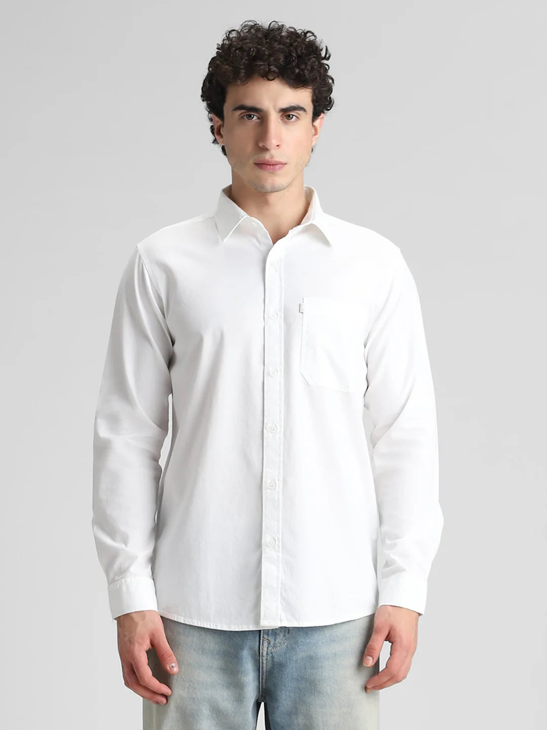White Solid Shirt