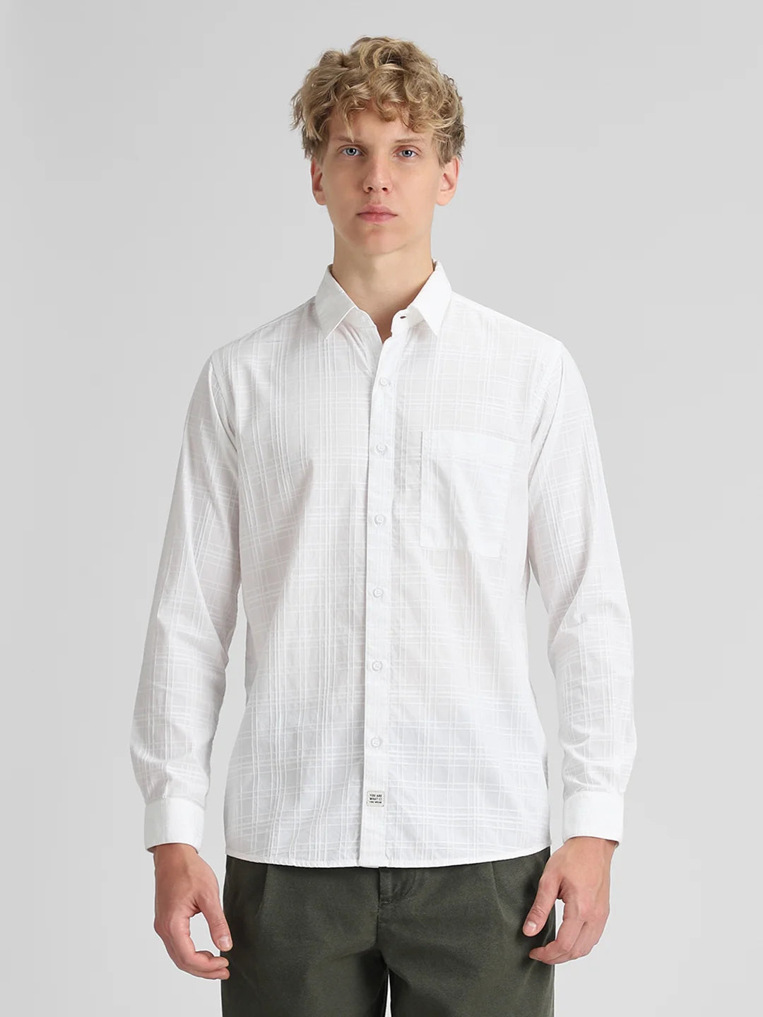 White Dobby Shirt