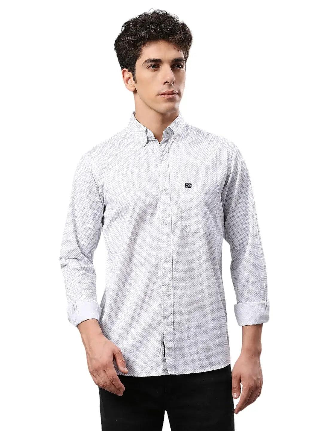 Grey Printed Shirt