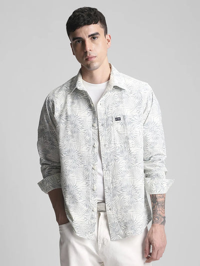 Grey Printed Shirt