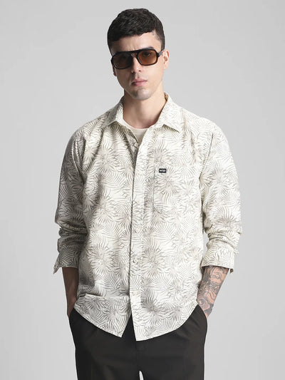 Brown Printed Shirt
