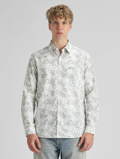 Olive Printed Shirt