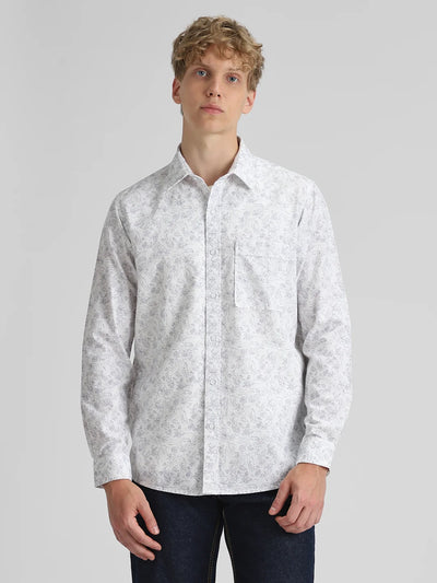 Purple Printed Shirt