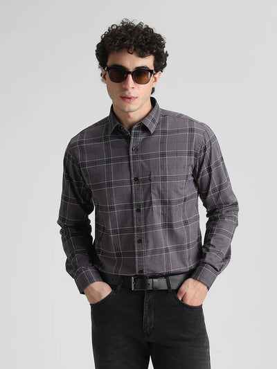 Grey Checked Shirt