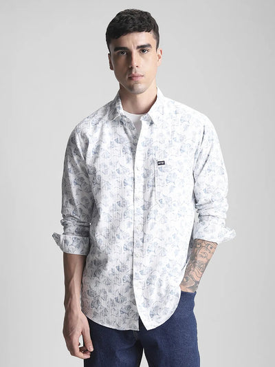 Sky Blue printed Shirt