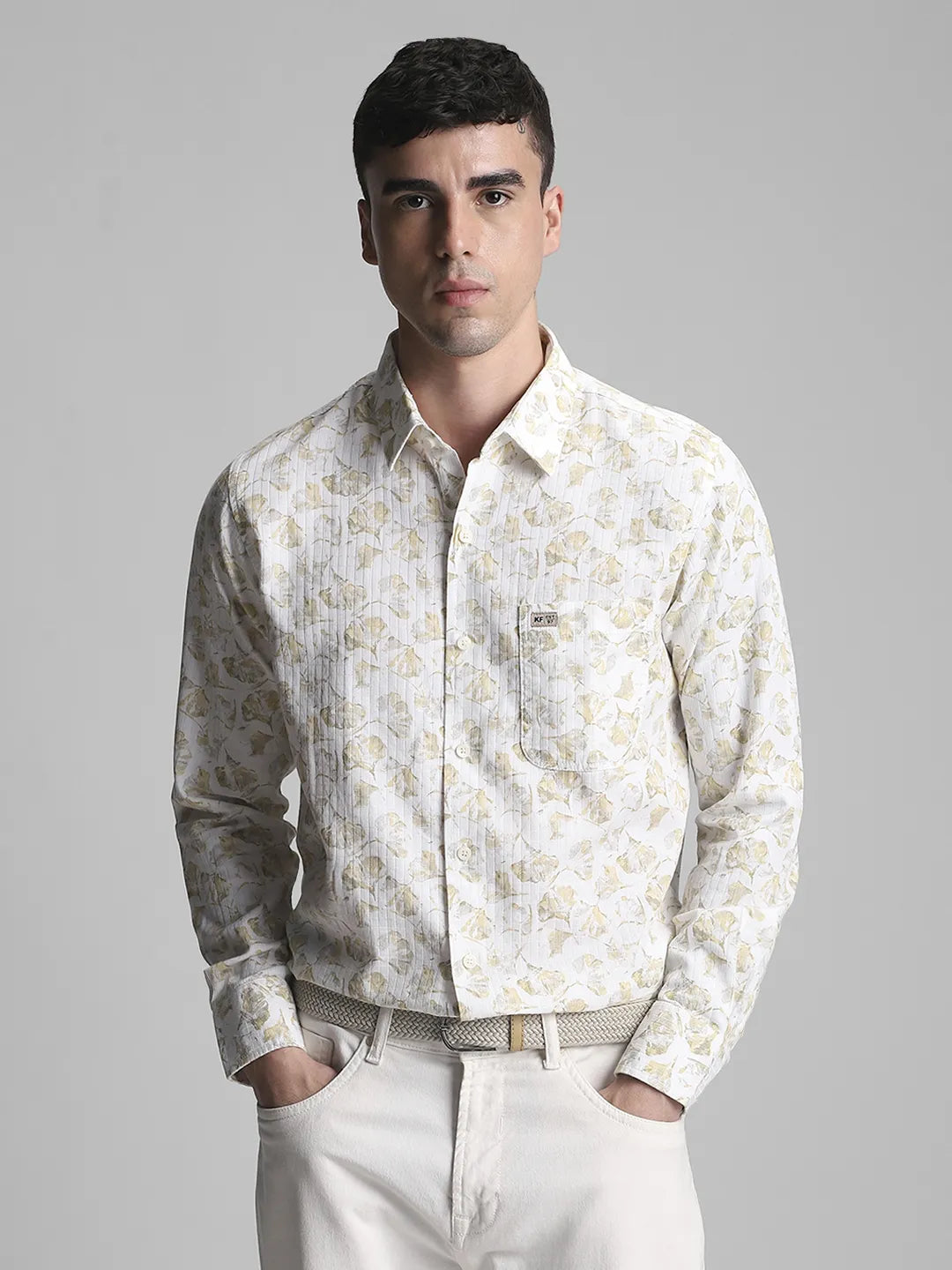 Yellow Printed Shirt