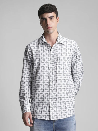 Grey Printed Shirt