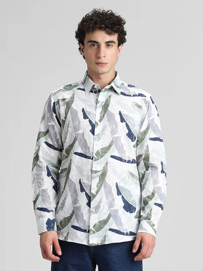 Olive Printed Shirt