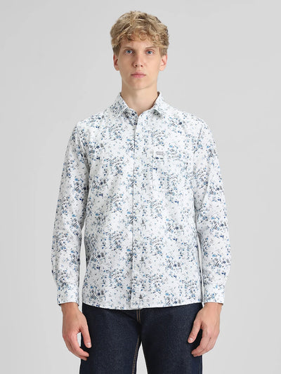 Blue Printed Shirt