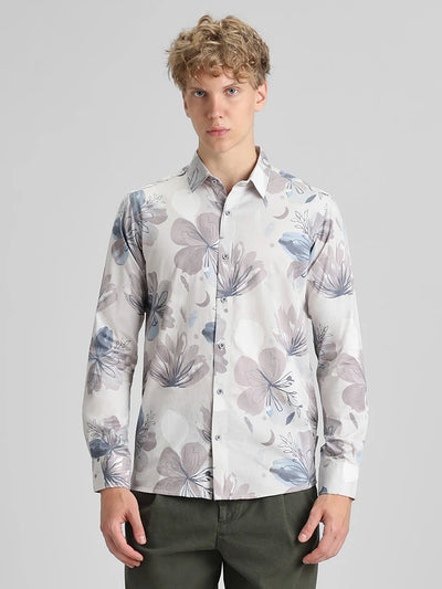 Grey Printed Shirt