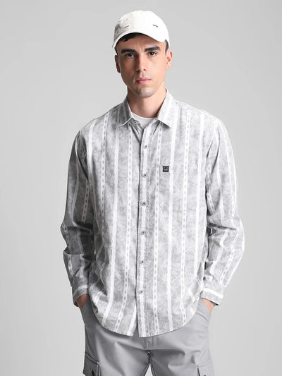 Grey Striped Shirt