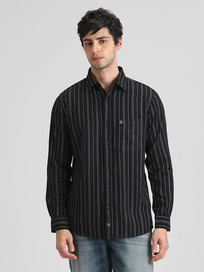 Black Striped Shirt