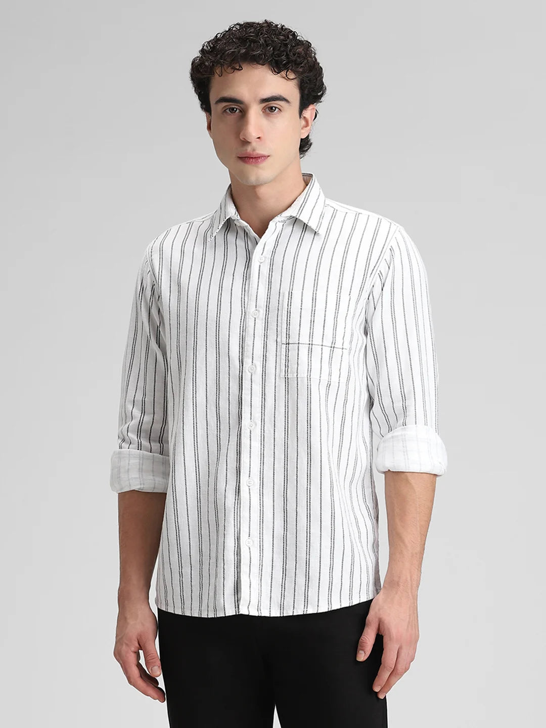 White Striped Shirt