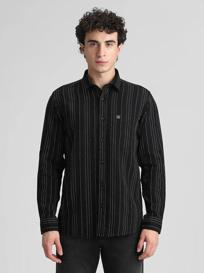 Black Striped Shirt