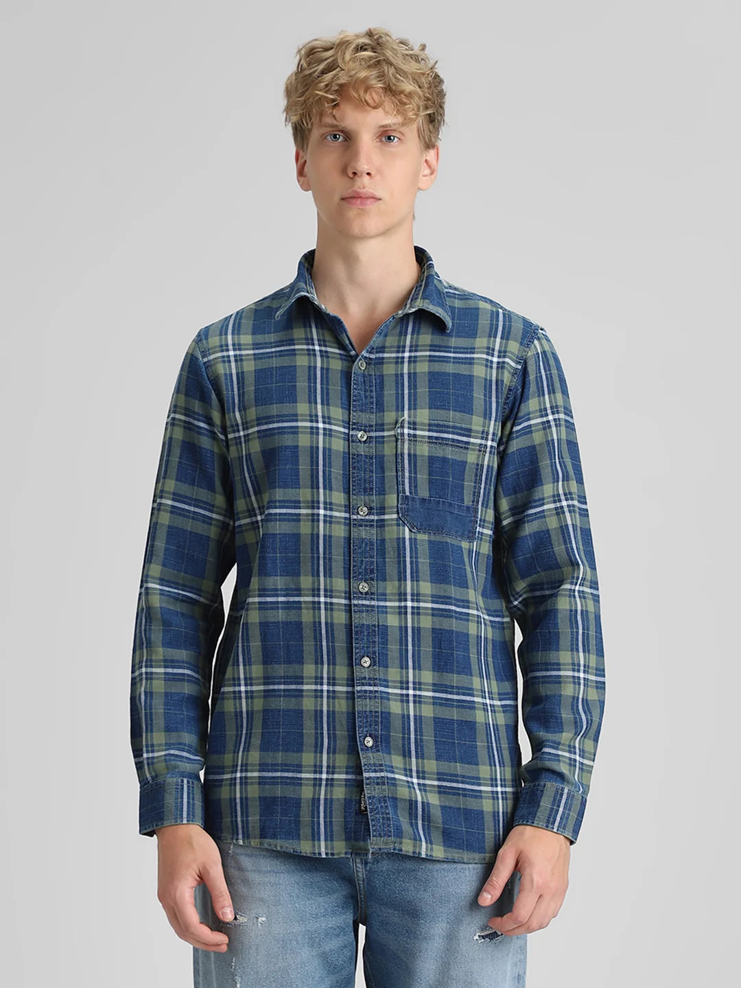 Green Checks Shirt