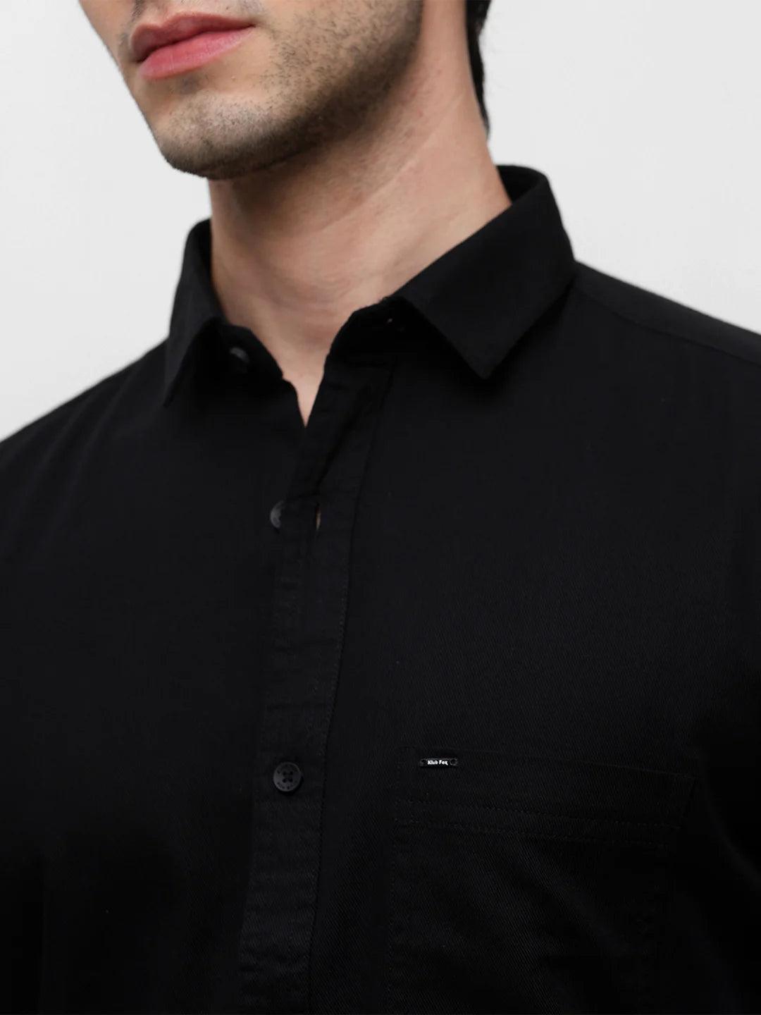 Black Solid Shirt