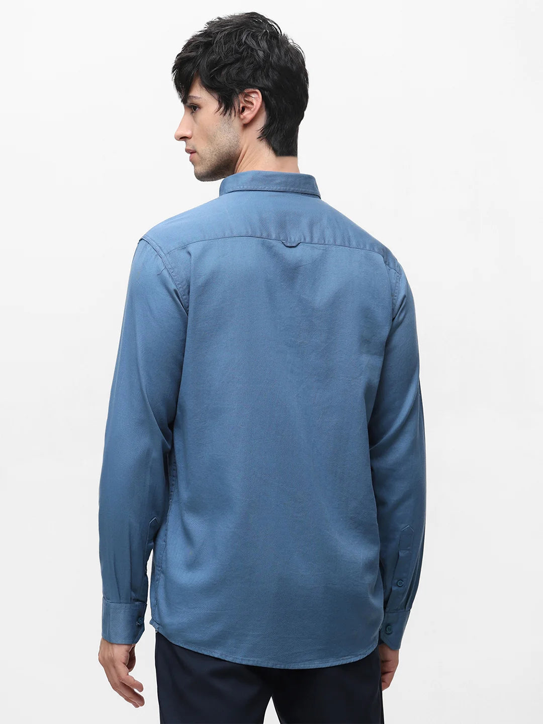 Blue Solid Shirt