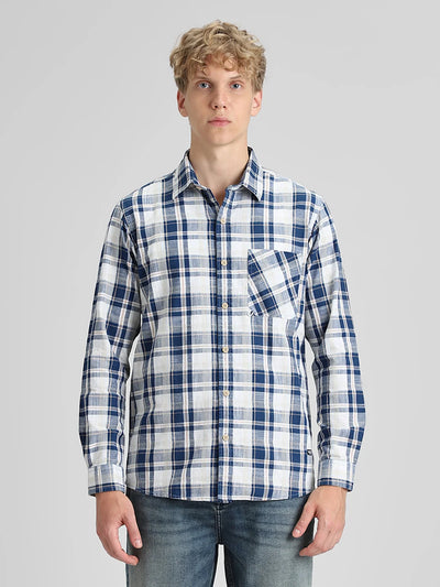 Navy Checks Shirt