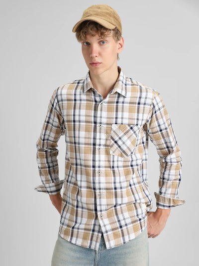 Khakhi Checks Shirt