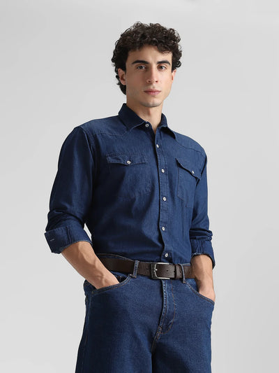 Indigo Solid Shirt