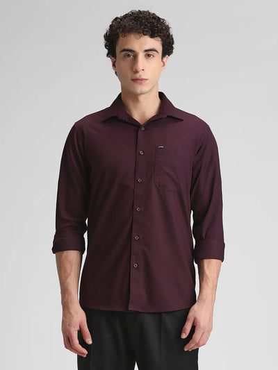 Wine Solid Shirt