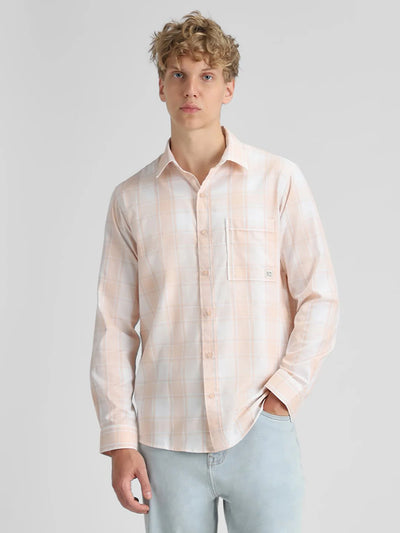 Orange Checks Shirt