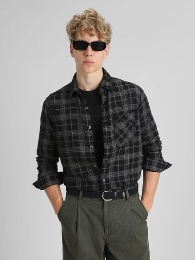 Black Checks Shirt
