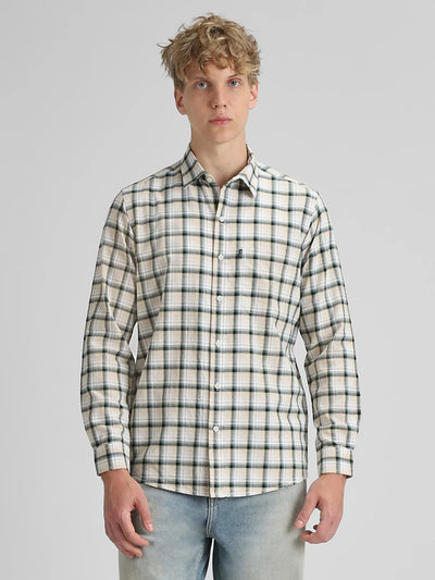 Khaki Checks Shirt