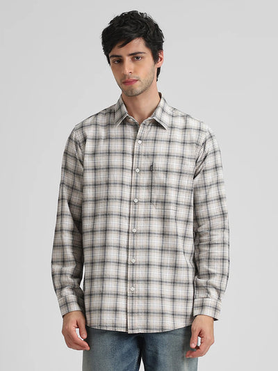 Khaki Checks Shirt
