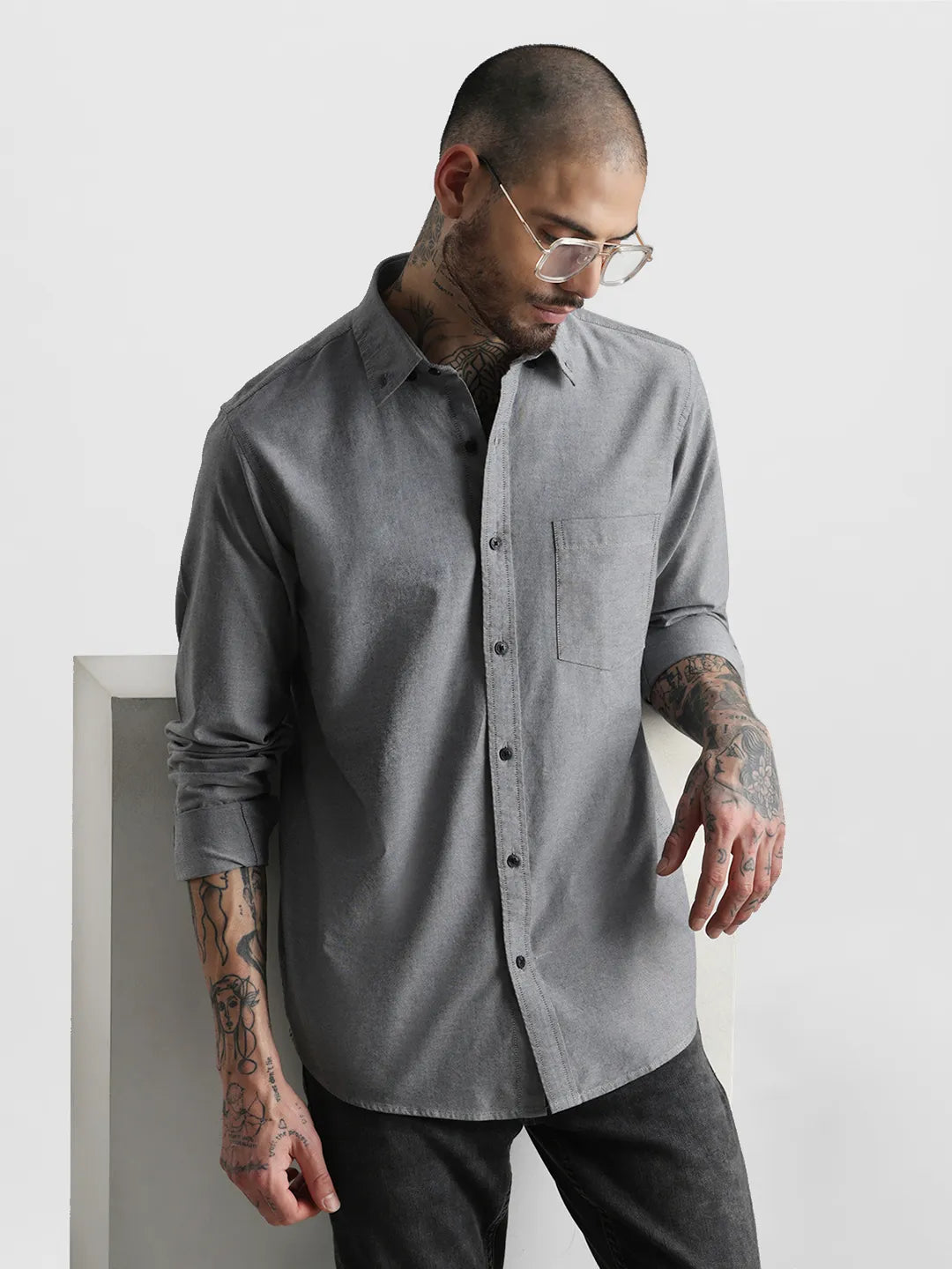 Black Plain Shirt