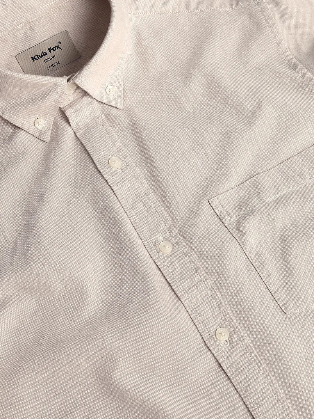 Cream Plain Shirt