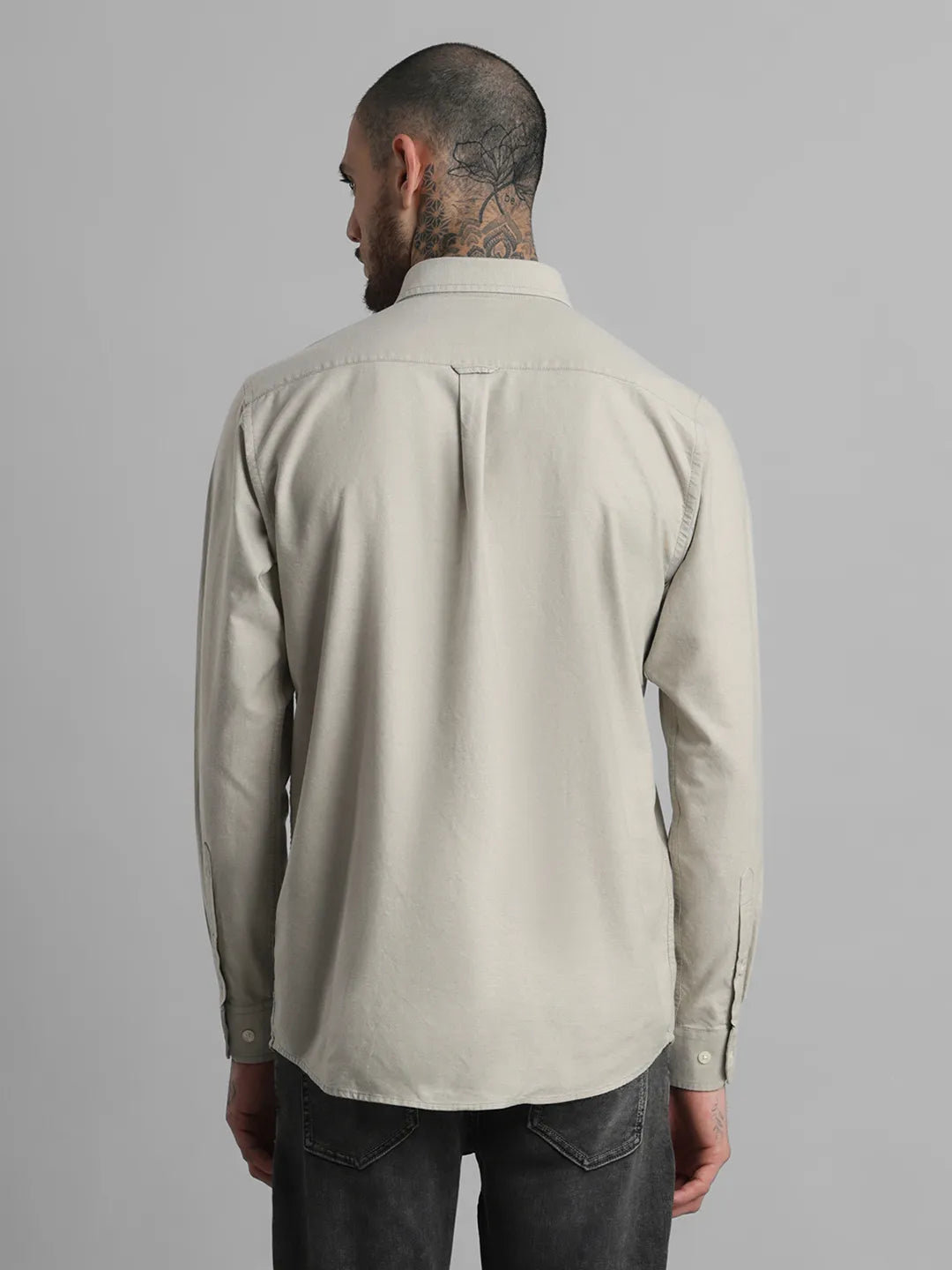 Khaki Solid Shirt