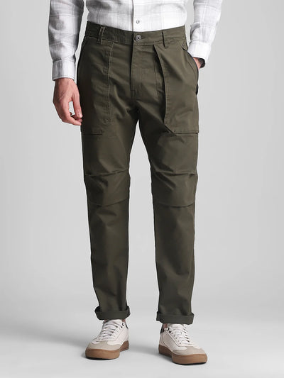 6 Pocket Olive Twill Cargo Pant