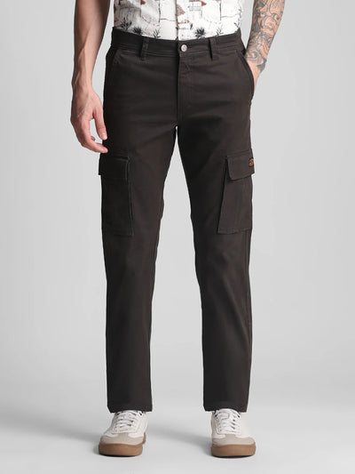 6 Pocket Grey Twill Cargo Pant