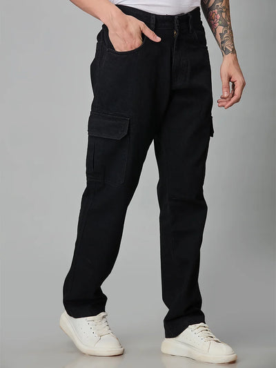 Dark Knight Black Denim Cargo