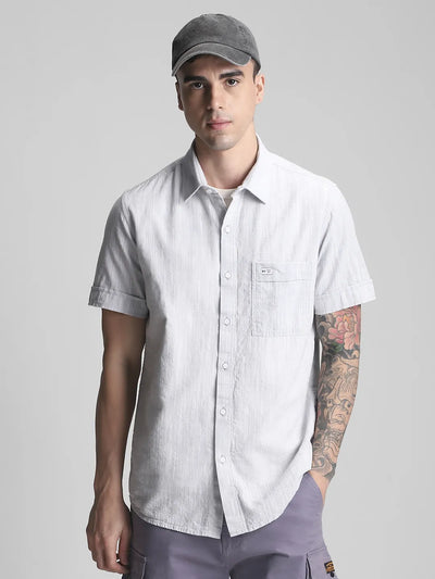 Grey Solid Shirt