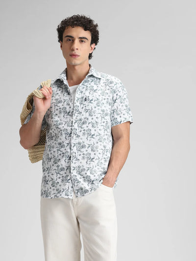Olive Printed Shirt