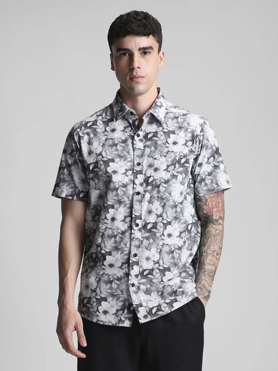 Grey Printed Shirt