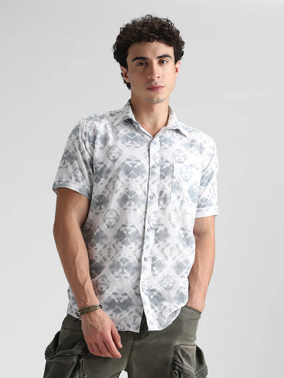 Grey Printed Shirt