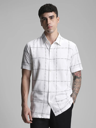 White Printed Shirt