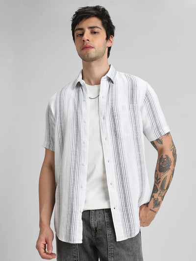 Grey Striped Shirt