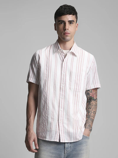 Pink Striped Shirt