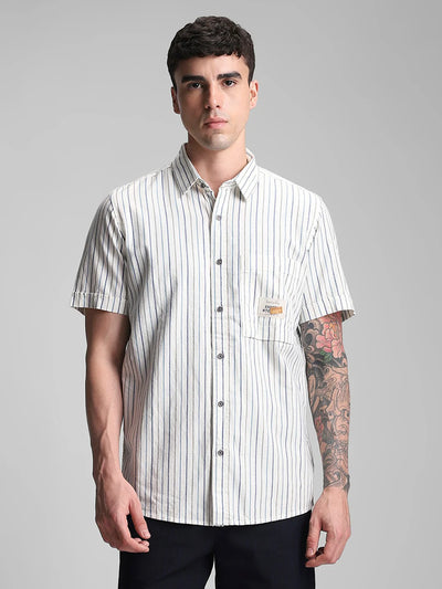White Striped Shirt