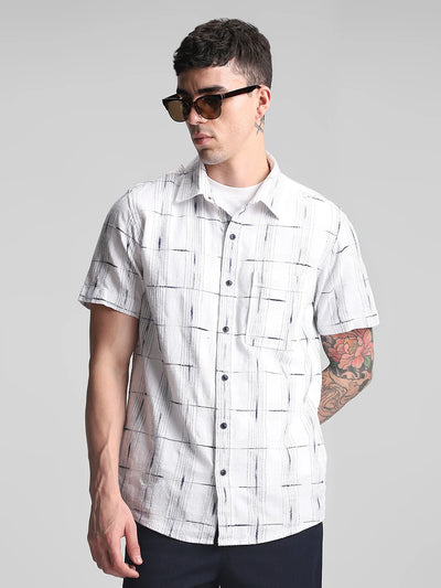 White Checks Shirt