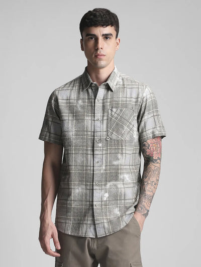 Olive Checkered Shirt
