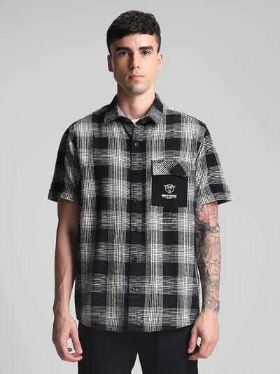 Black Checkered Shirt